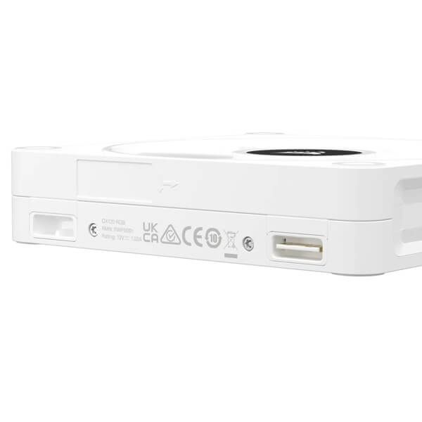 Corsair iCUE Link QX120 RGB White 120mm PWM Cabinet Fan Expansion Kit (Single Pack)